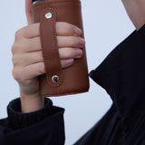 Bottle Faux-Leather Pouch with Handle