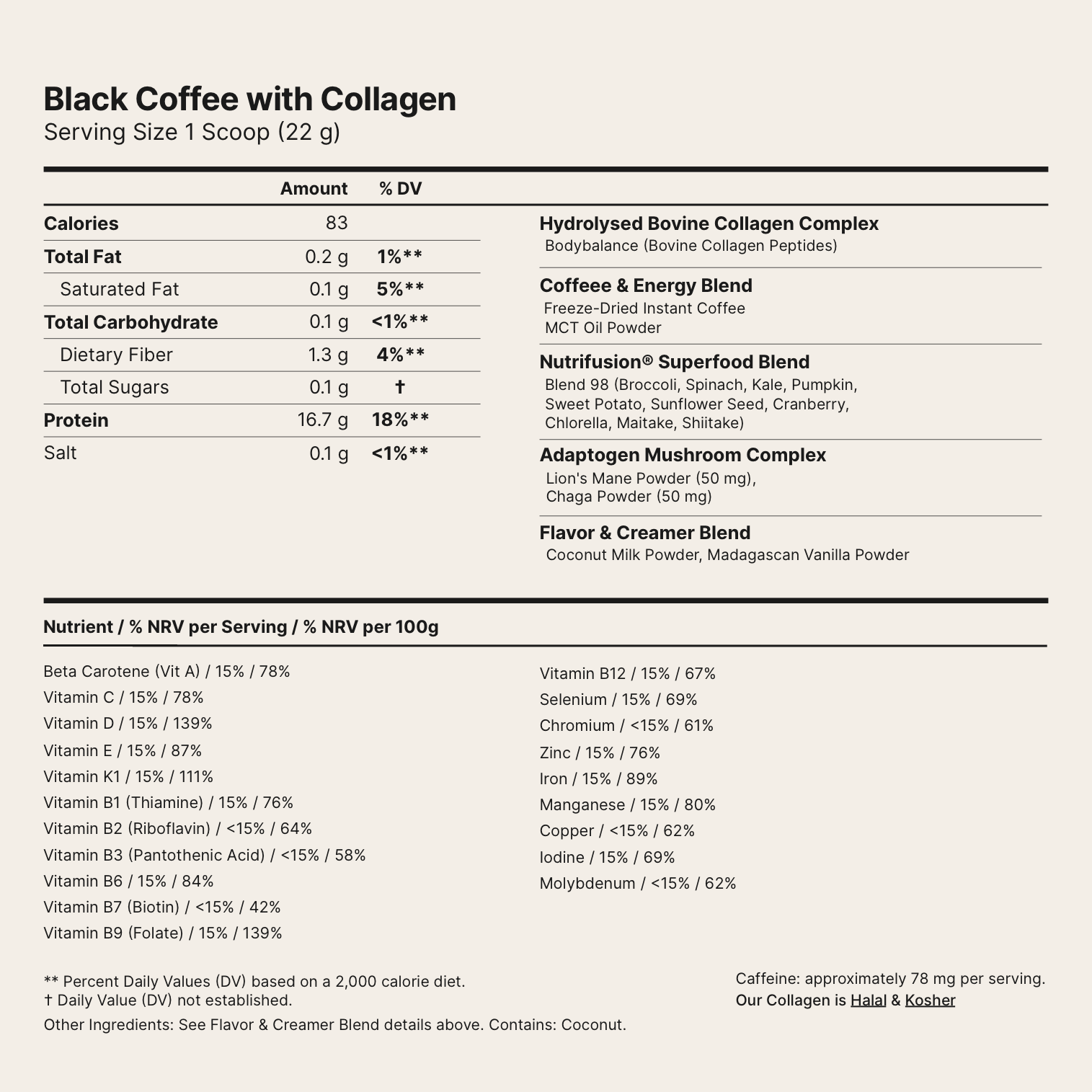 Collagen Black Coffee