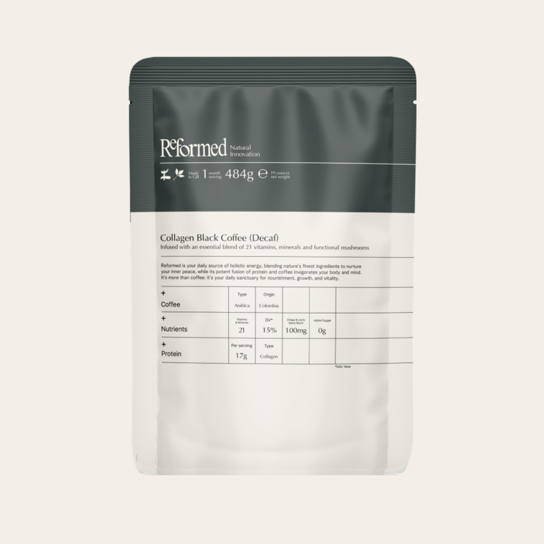 Collagen Decaf Black Coffee