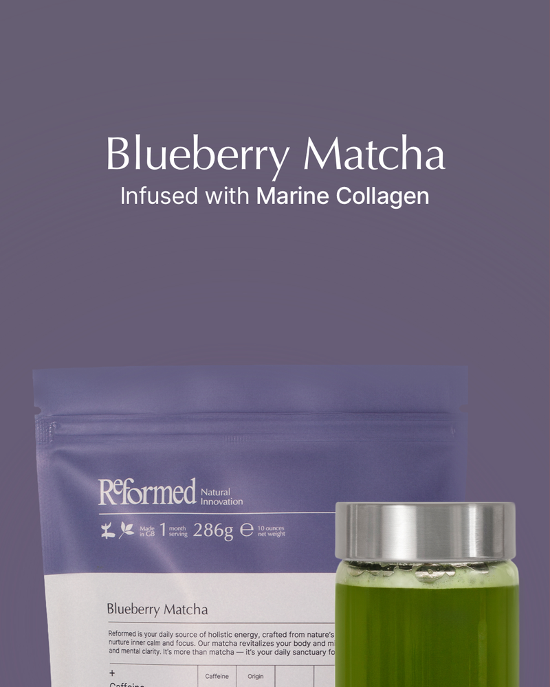 Blueberry Matcha with Collagen