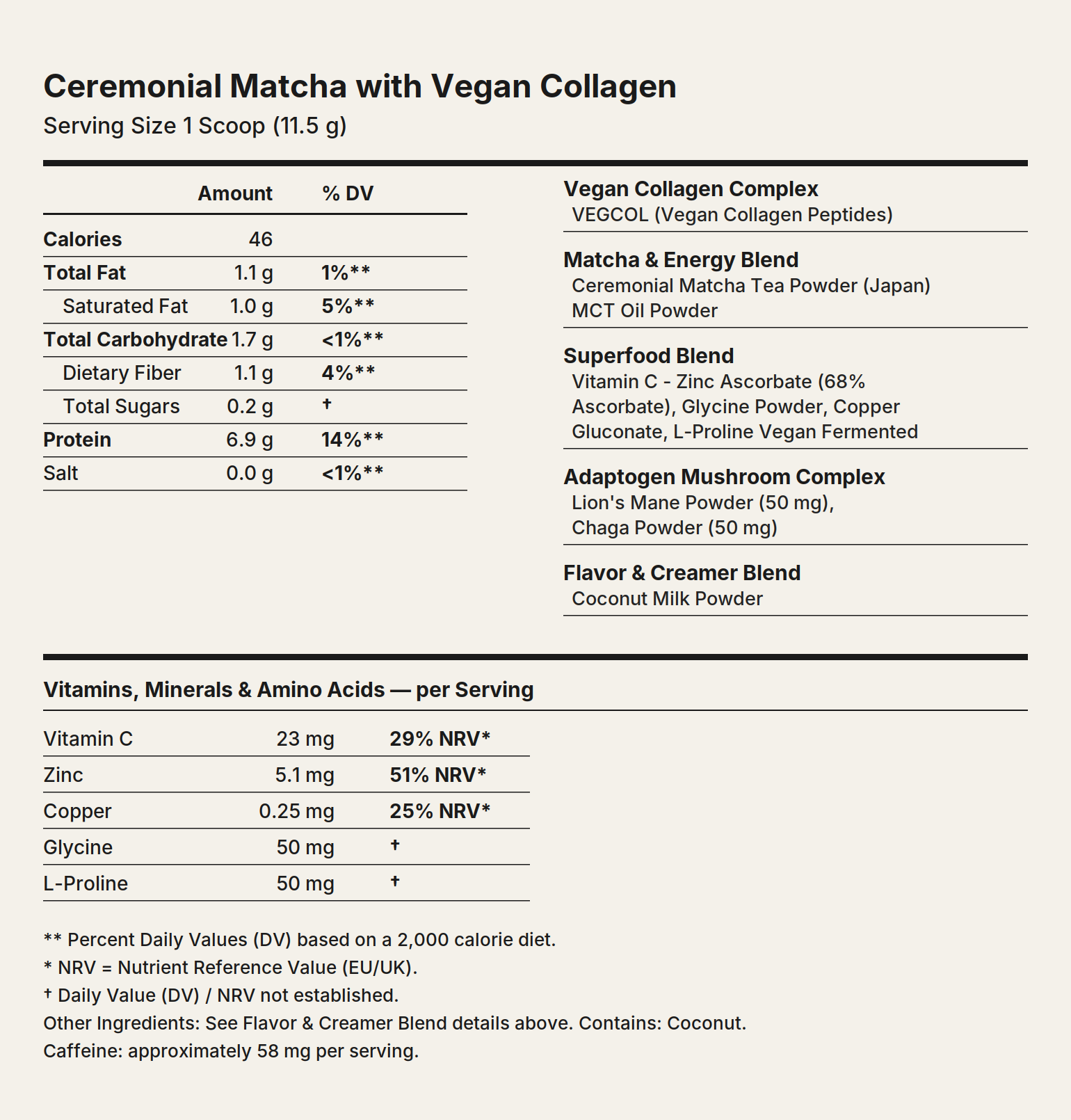 Matcha with Vegan Collagen