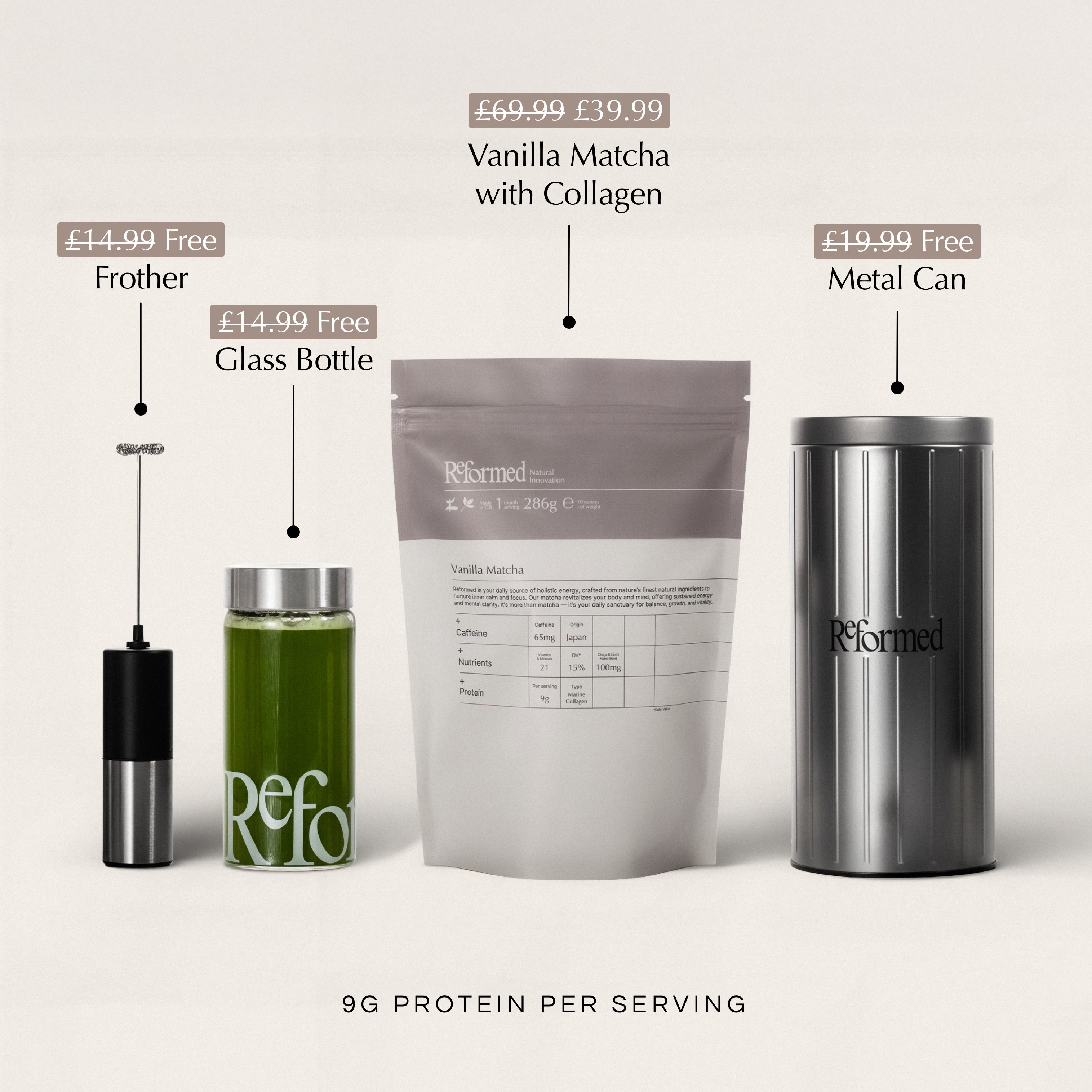Vanilla Matcha with Collagen – Feel Reformed