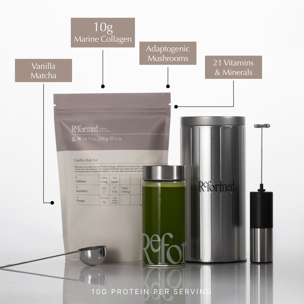 Vanilla Matcha with Collagen – Feel Reformed