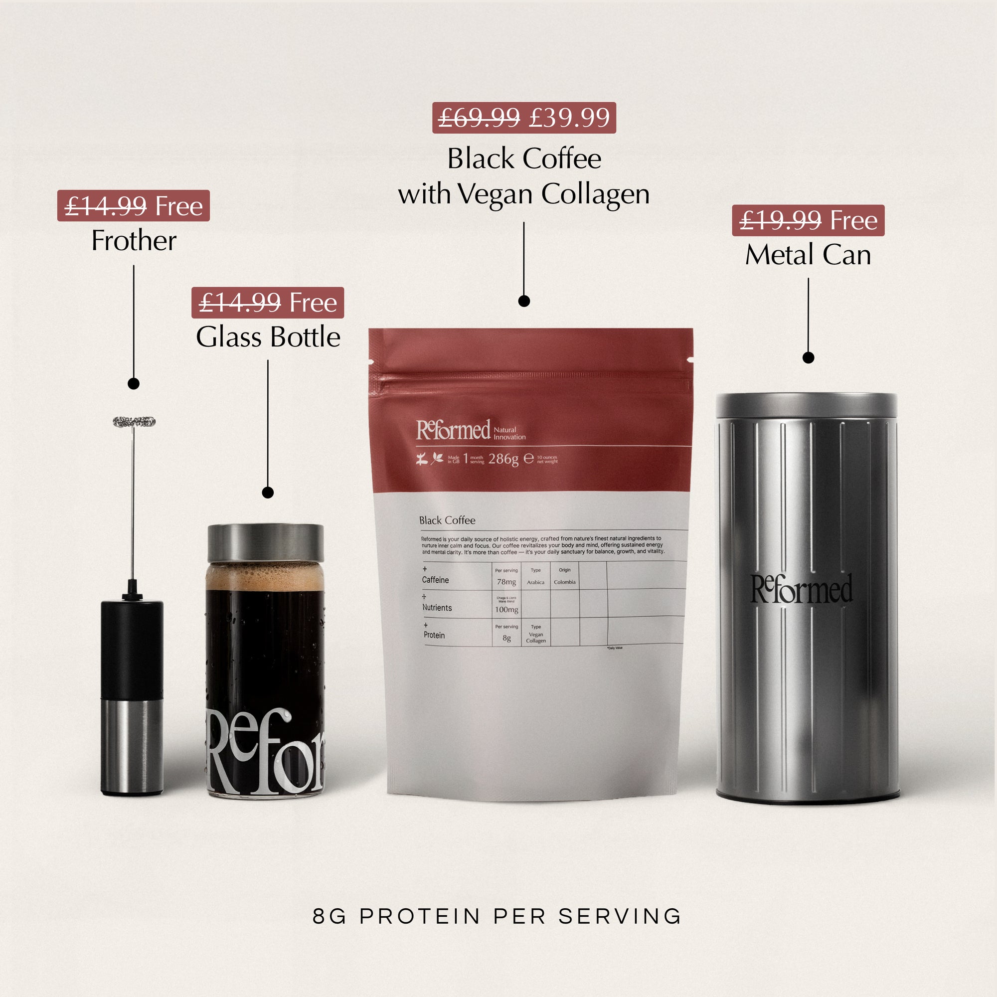 Black Coffee with Vegan Collagen