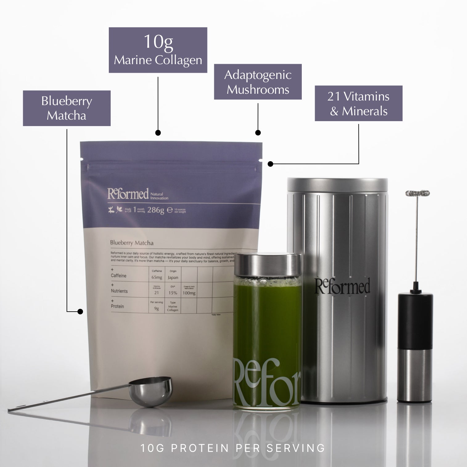 Collagen Blueberry Matcha